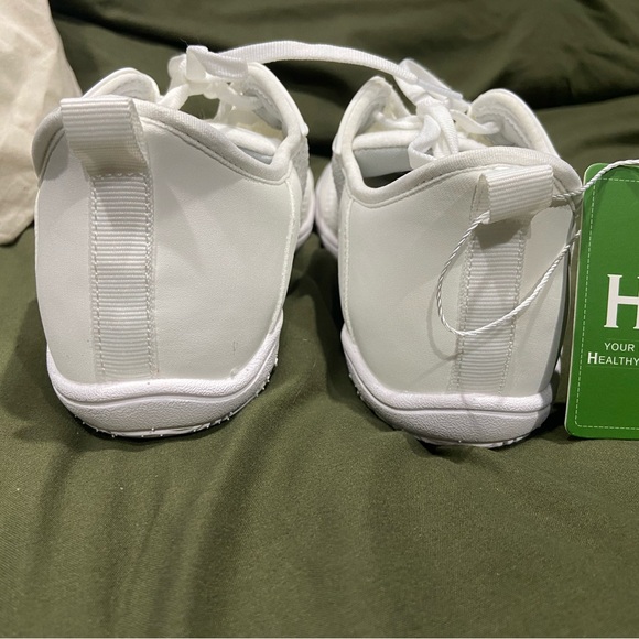 Hike Footwear Stride All White Sneakers Lightweight Breathable Women's Shoes - Picture 3 of 5